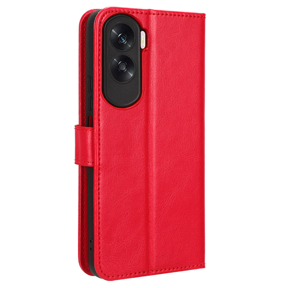 For Honor 90 Lite 5G / X50i 5G Crazy Horse Texture PU Leather Phone Wallet Case Stand Shockproof Cover
