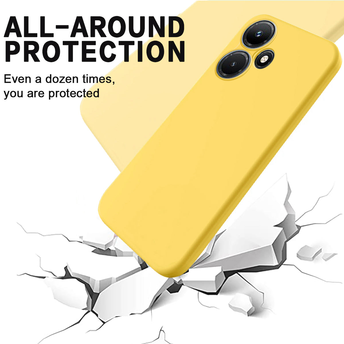 For Infinix Hot 30 Soft Lining Liquid Silicone Back Cover Drop-proof Mobile Phone Case