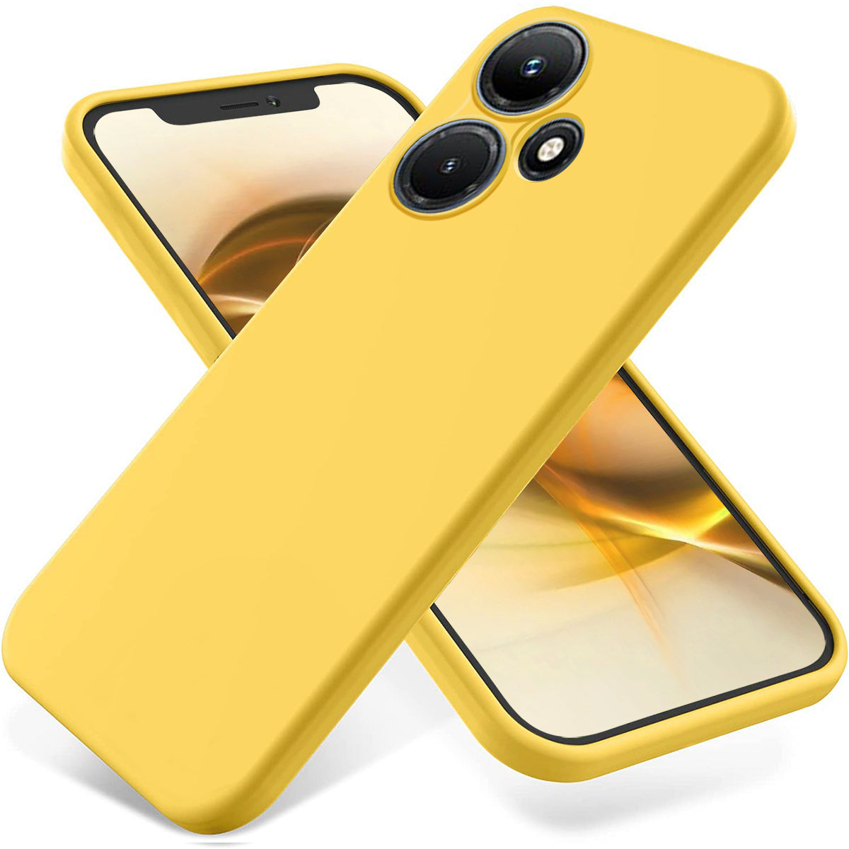 For Infinix Hot 30 Soft Lining Liquid Silicone Back Cover Drop-proof Mobile Phone Case