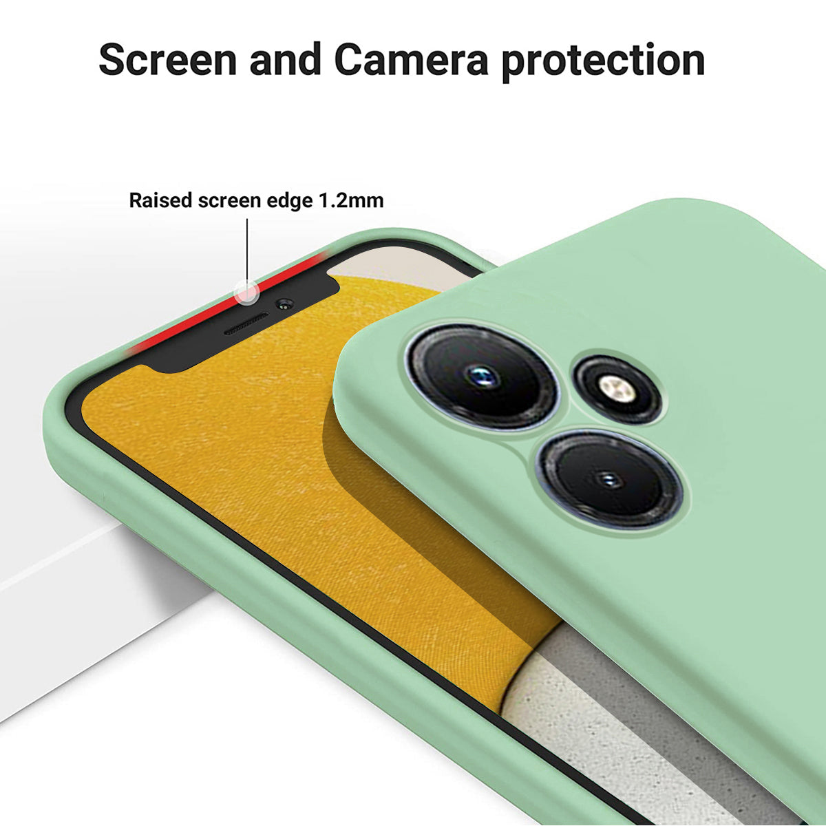 For Infinix Hot 30 Soft Lining Liquid Silicone Back Cover Drop-proof Mobile Phone Case