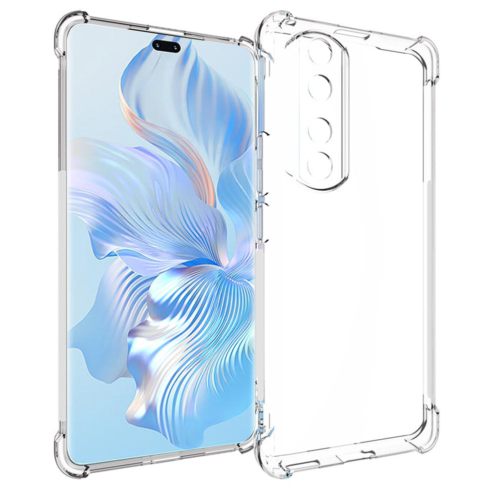 For Honor 90 Pro Anti-Slip Anti-drop Cell Phone Case Soft TPU Transparent Smartphone Cover