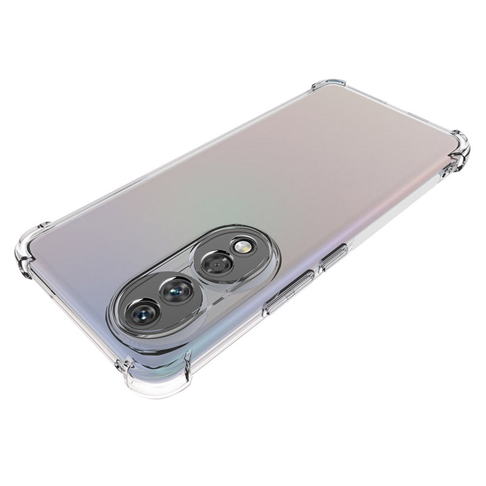 For Honor 90 Transparent Phone Case Anti-Slip Soft TPU Drop-proof Phone Back Cover
