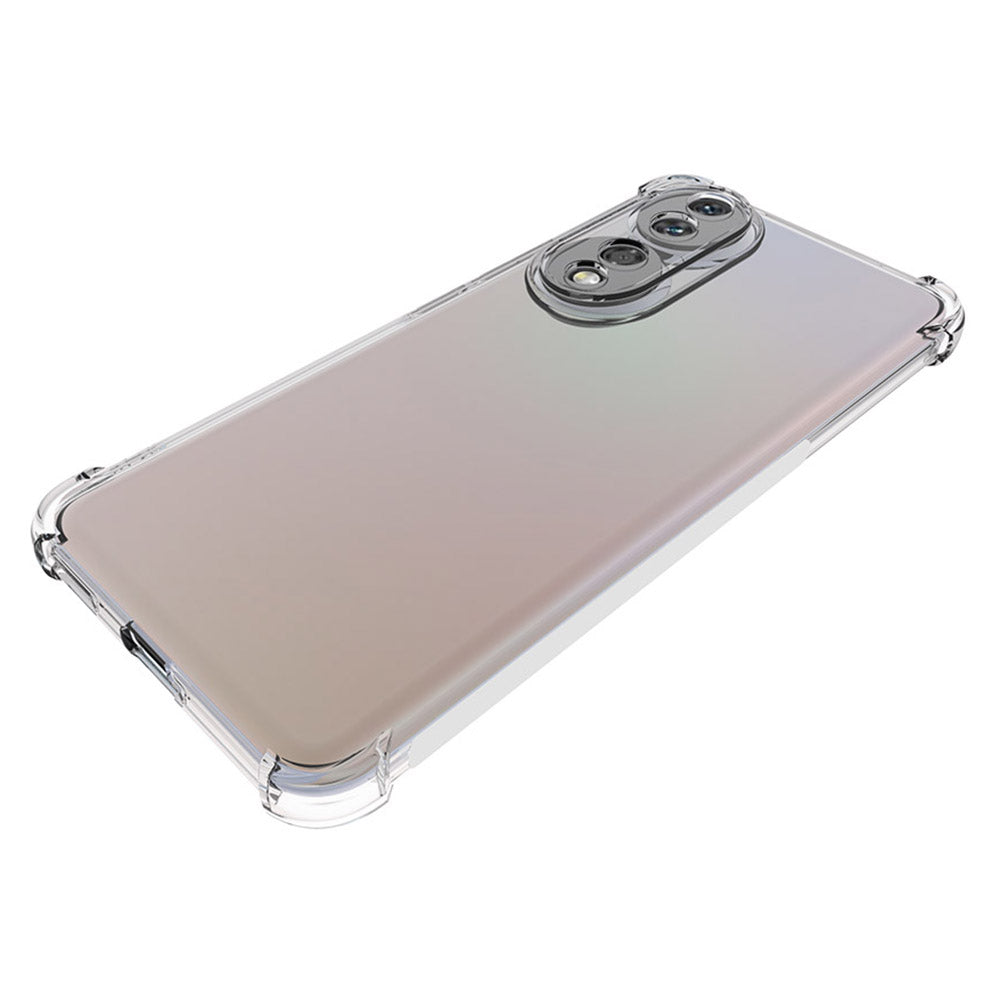 For Honor 90 Transparent Phone Case Anti-Slip Soft TPU Drop-proof Phone Back Cover