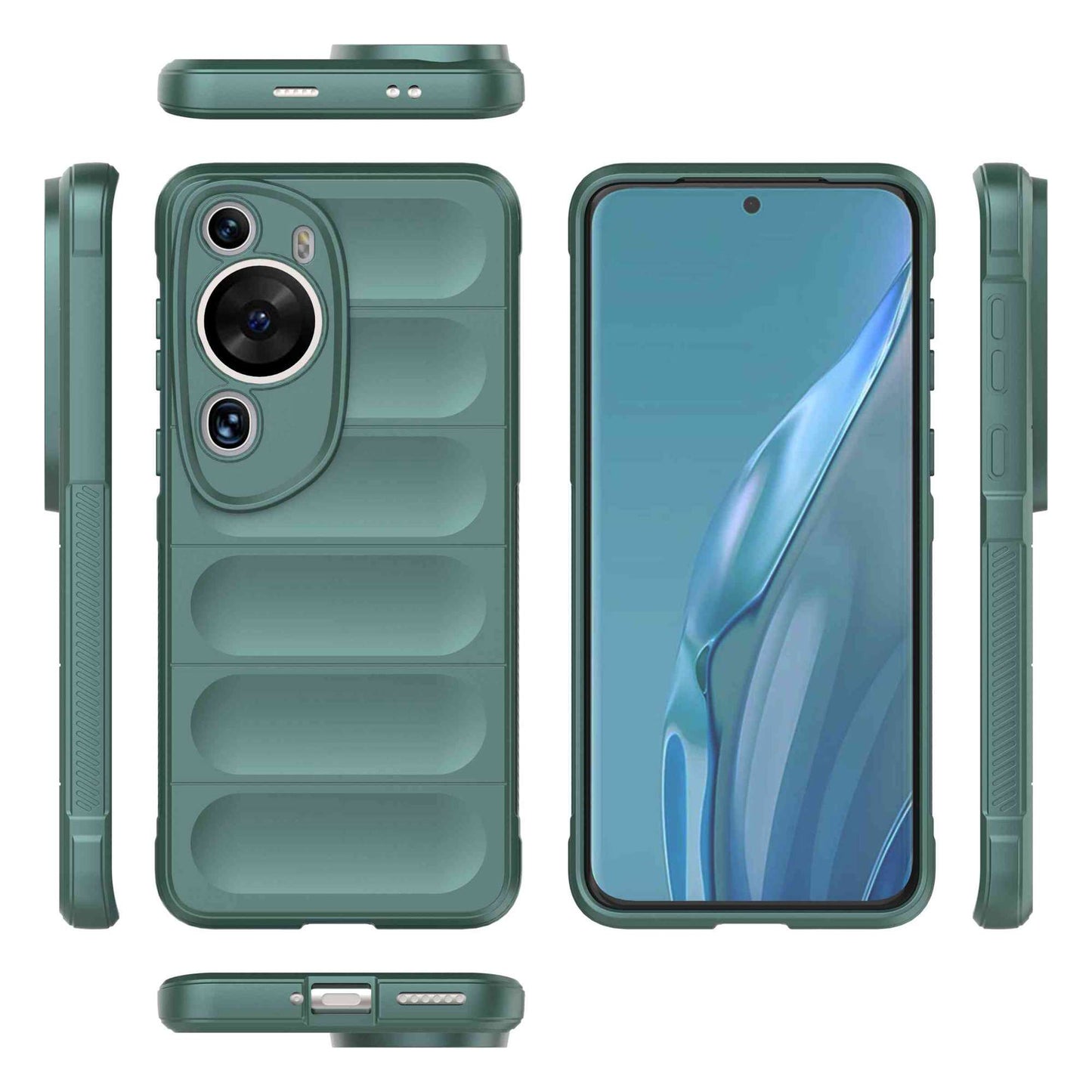 For Huawei P60 Art Shock-Absorbed Phone Shell Soft TPU Cell Phone Case Dustproof Protective Cover