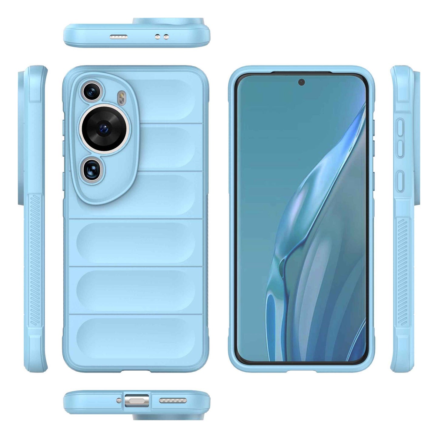 For Huawei P60 Art Shock-Absorbed Phone Shell Soft TPU Cell Phone Case Dustproof Protective Cover