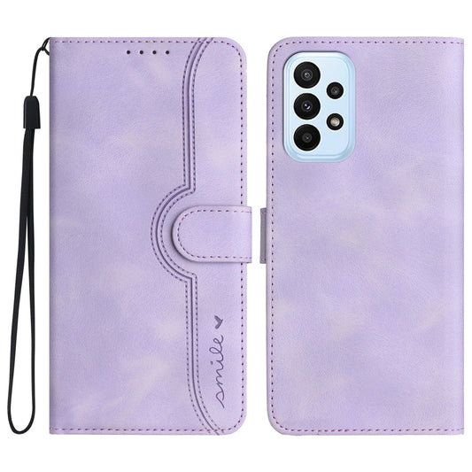 YX0030 Flip Phone Cover for Samsung Galaxy A53 5G , PU Leather Imprinted Pattern Stand Wallet Case