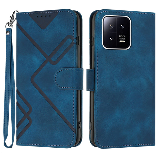 YX0040 For Xiaomi 13 Imprinted Wallet Phone Case PU Leather Anti-drop Stand Cover
