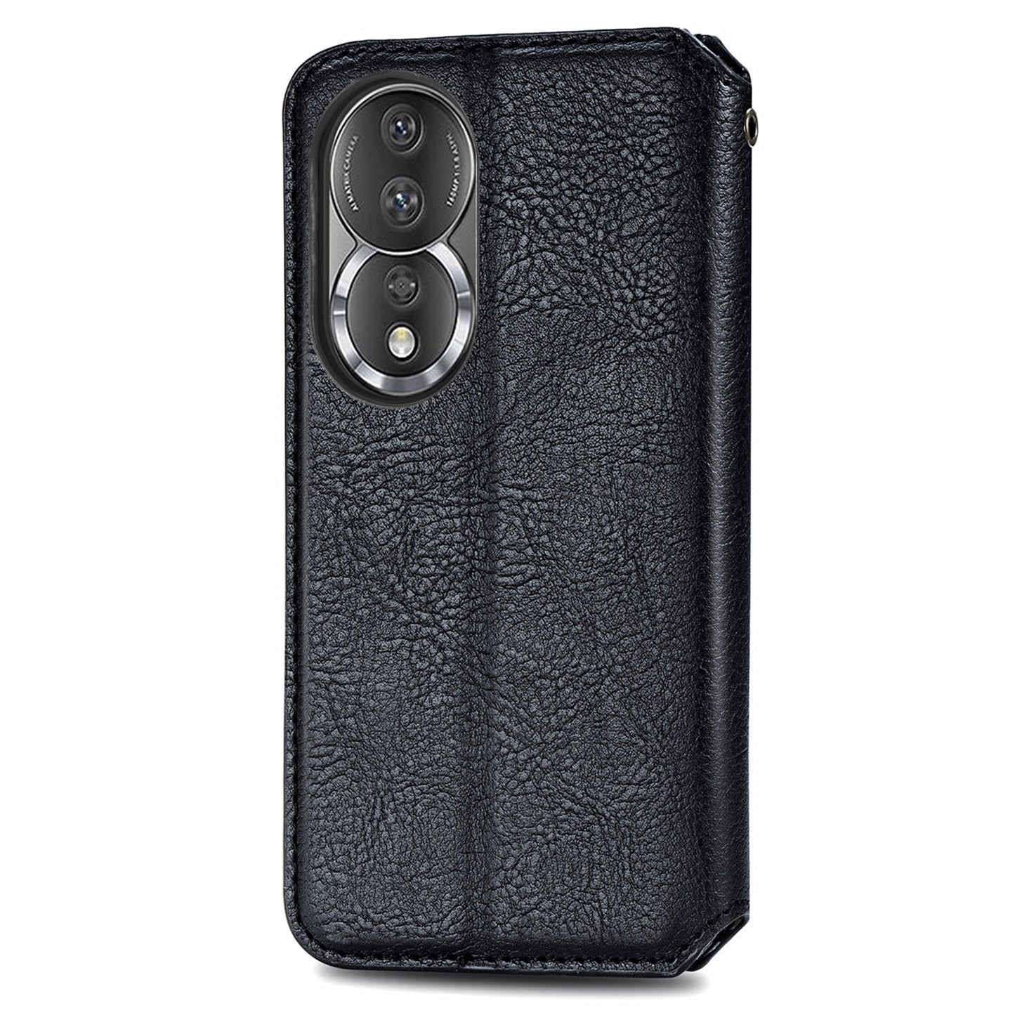 For Honor 80 5G TPU+PU Leather Wallet Phone Cover Imprinted Rhombus Stand Cell Phone Case