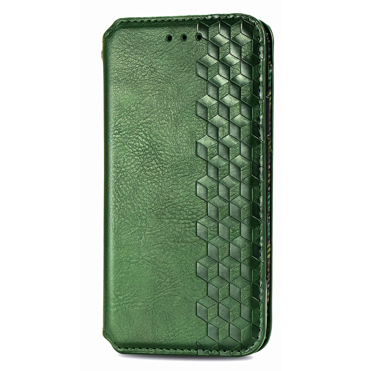 For Honor 80 5G TPU+PU Leather Wallet Phone Cover Imprinted Rhombus Stand Cell Phone Case