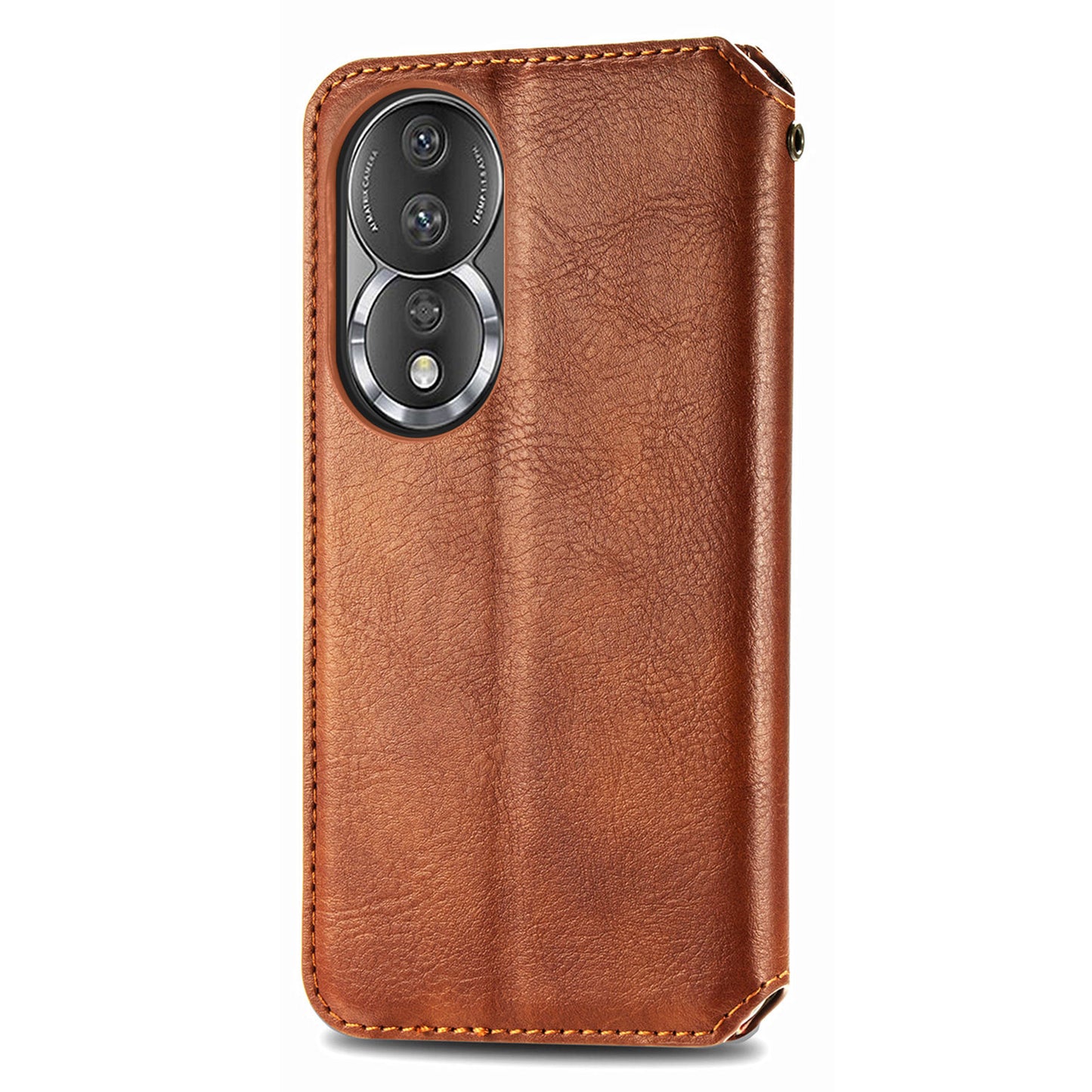 For Honor 80 5G TPU+PU Leather Wallet Phone Cover Imprinted Rhombus Stand Cell Phone Case