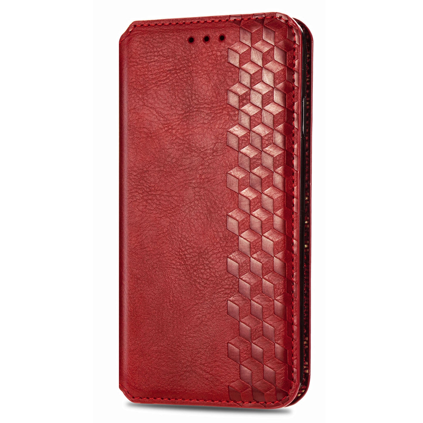 For Honor 80 5G TPU+PU Leather Wallet Phone Cover Imprinted Rhombus Stand Cell Phone Case