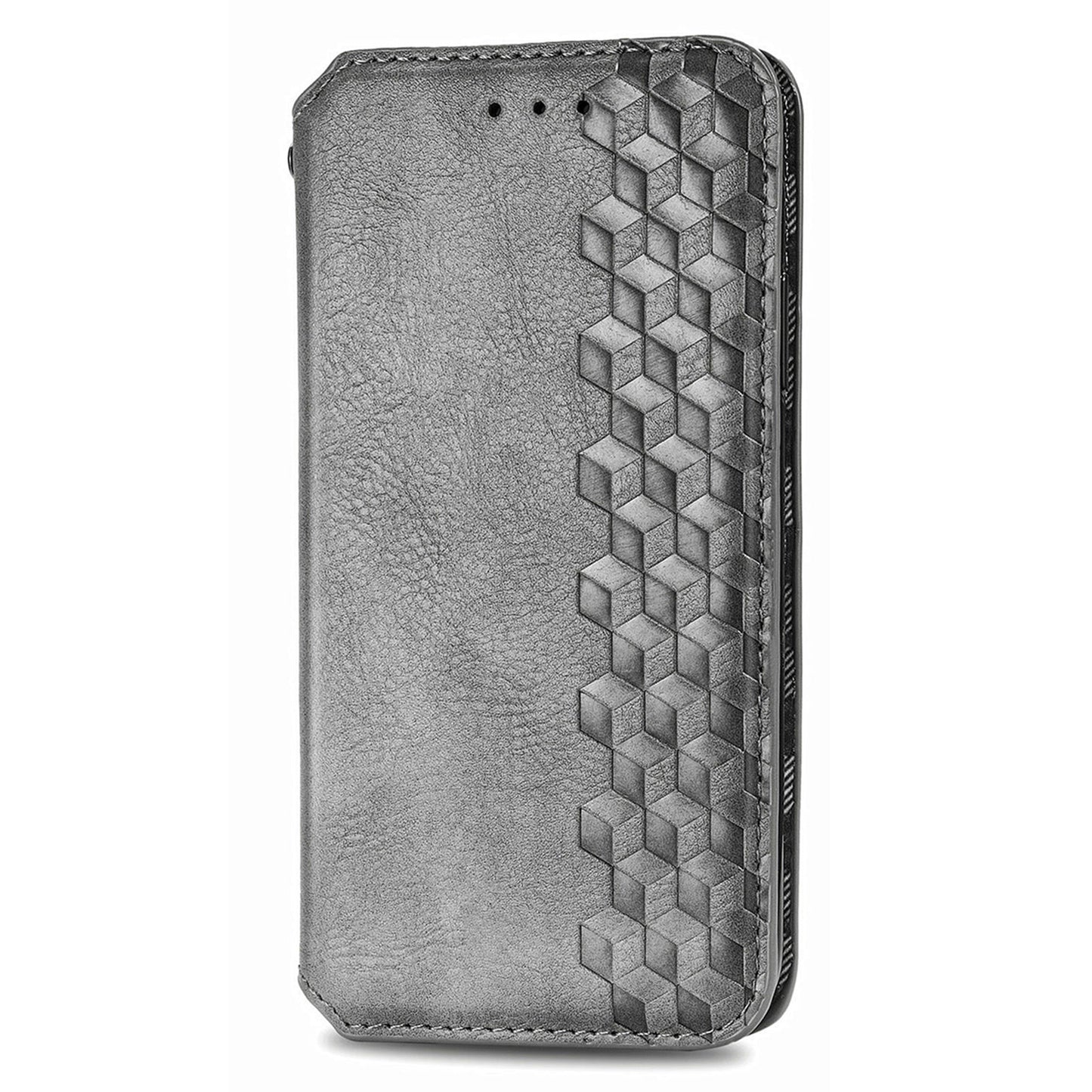 For Honor 80 5G TPU+PU Leather Wallet Phone Cover Imprinted Rhombus Stand Cell Phone Case
