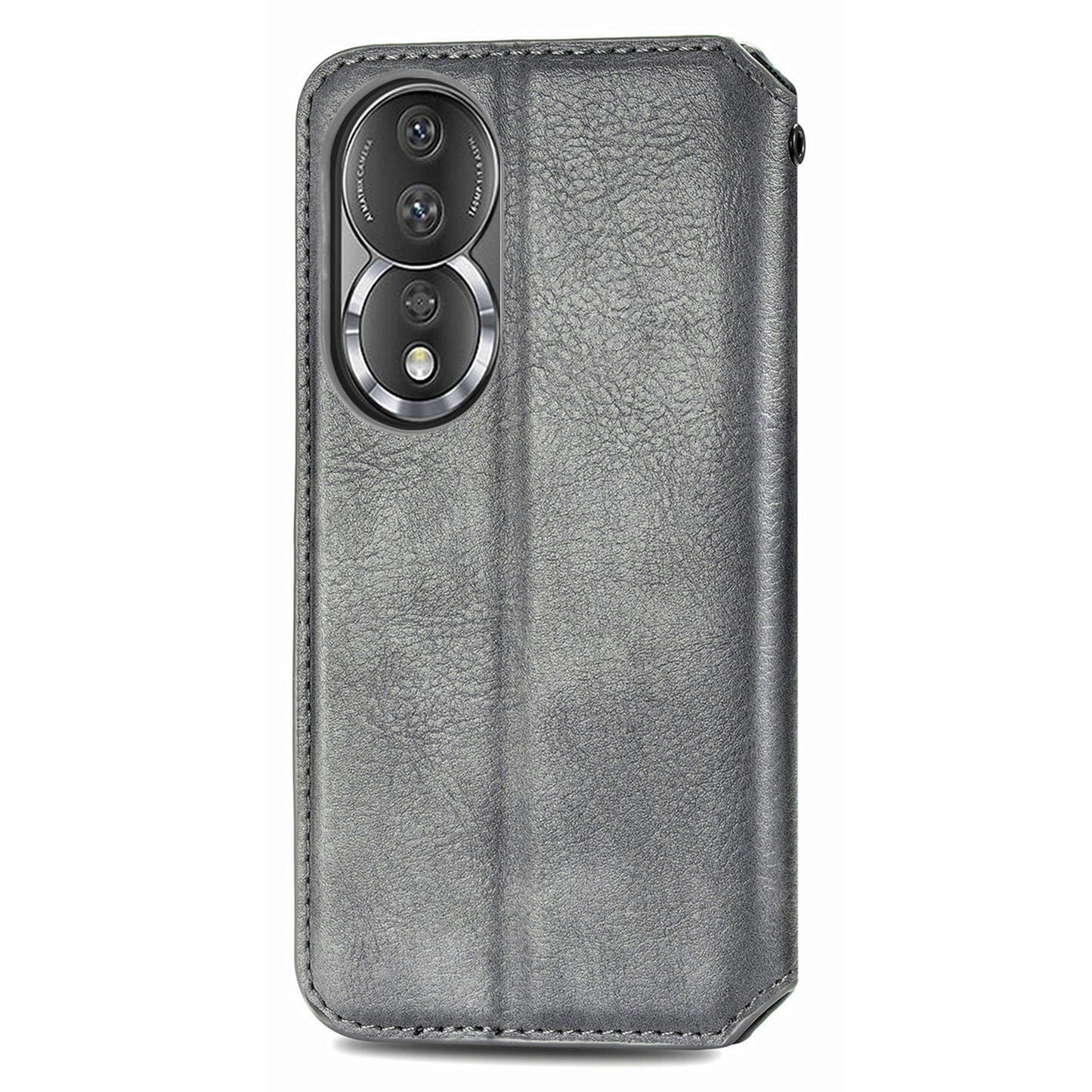 For Honor 80 5G TPU+PU Leather Wallet Phone Cover Imprinted Rhombus Stand Cell Phone Case