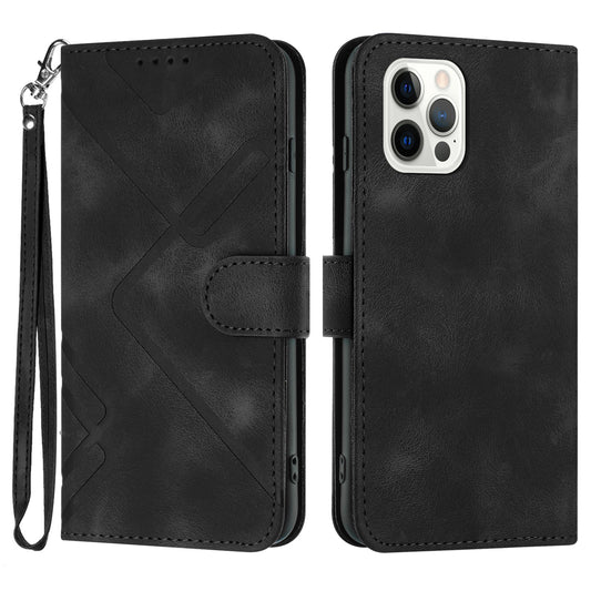 YX0040 For iPhone 13 Pro Max 6.7 inch Imprinted Flip Stand Shell PU Leather Wallet Phone Case