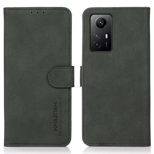 KHAZNEH Phone Case for Xiaomi Redmi Note 12S 4G Textured PU Leather Flip Wallet Stand Cover