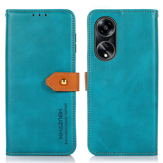 KHAZNEH For Oppo A1 5G Shockproof PU Leather Phone Cover Cowhide Texture Wallet Stand Case