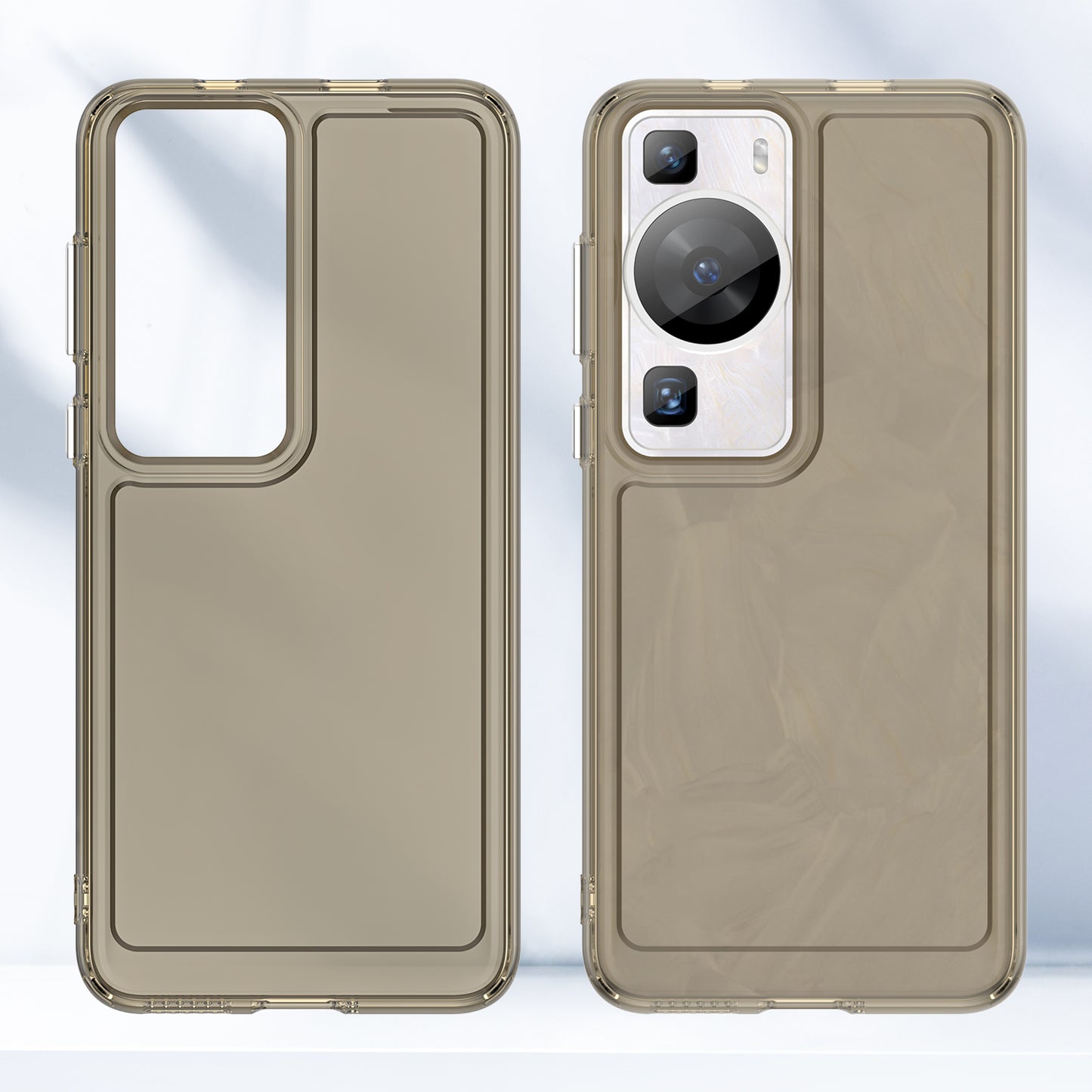 For Huawei P60 / P60 Pro Candy Series Anti-fall Air Cushions Clear TPU Phone Case Back Protector Cover