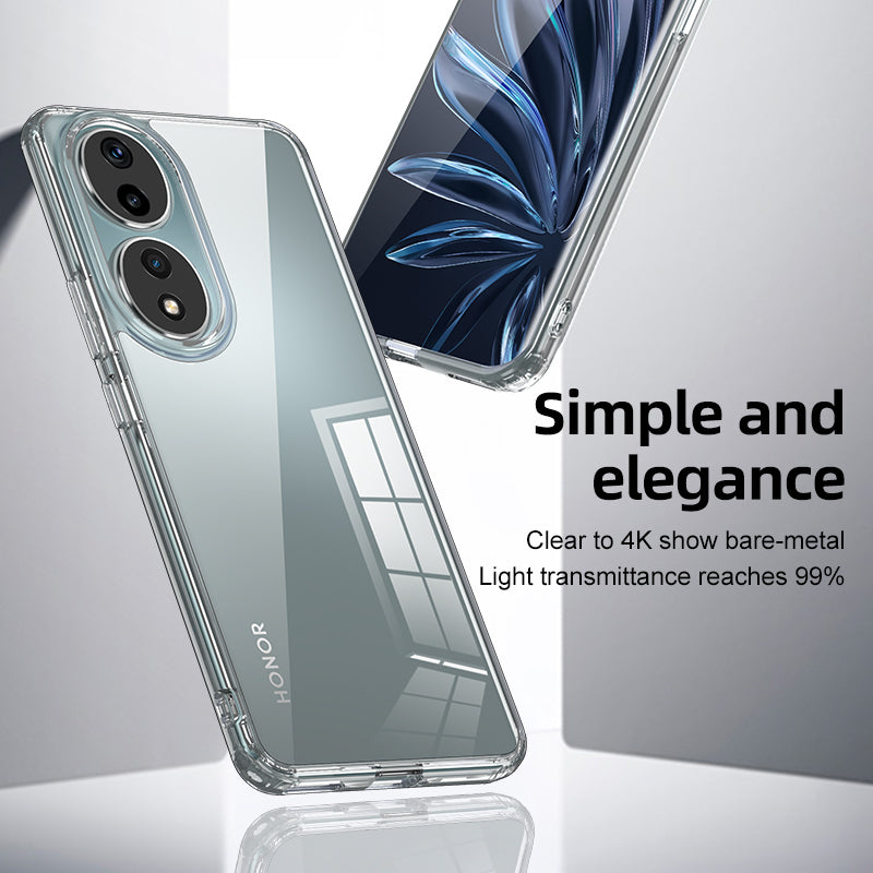 For Honor 90 Drop Resistant Phone Case Airbag Protection PC+TPU Cellphone Back Cover