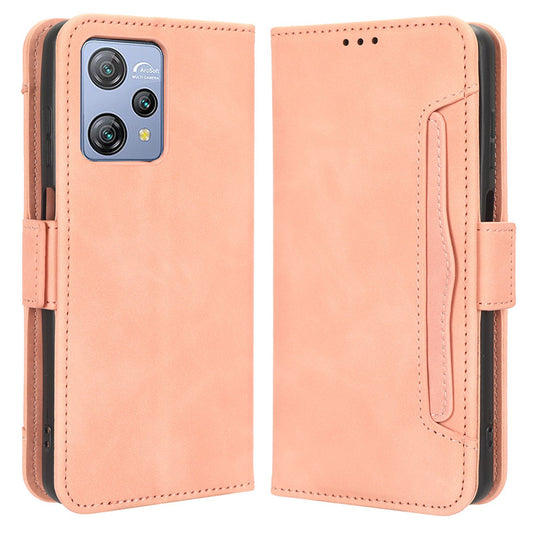 For Blackview A53 / A53 Pro Multiple Card Slots Leather Phone Case Drop-proof Stand Wallet Cover