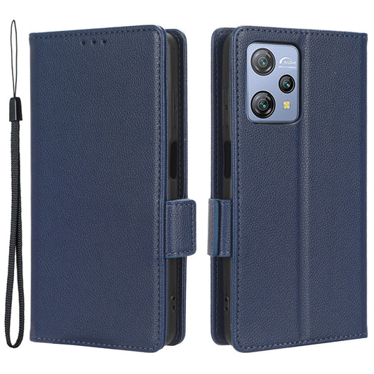 Litchi Texture Leather Case for Blackview A53 / A53 Pro Viewing Stand Phone Wallet Cover