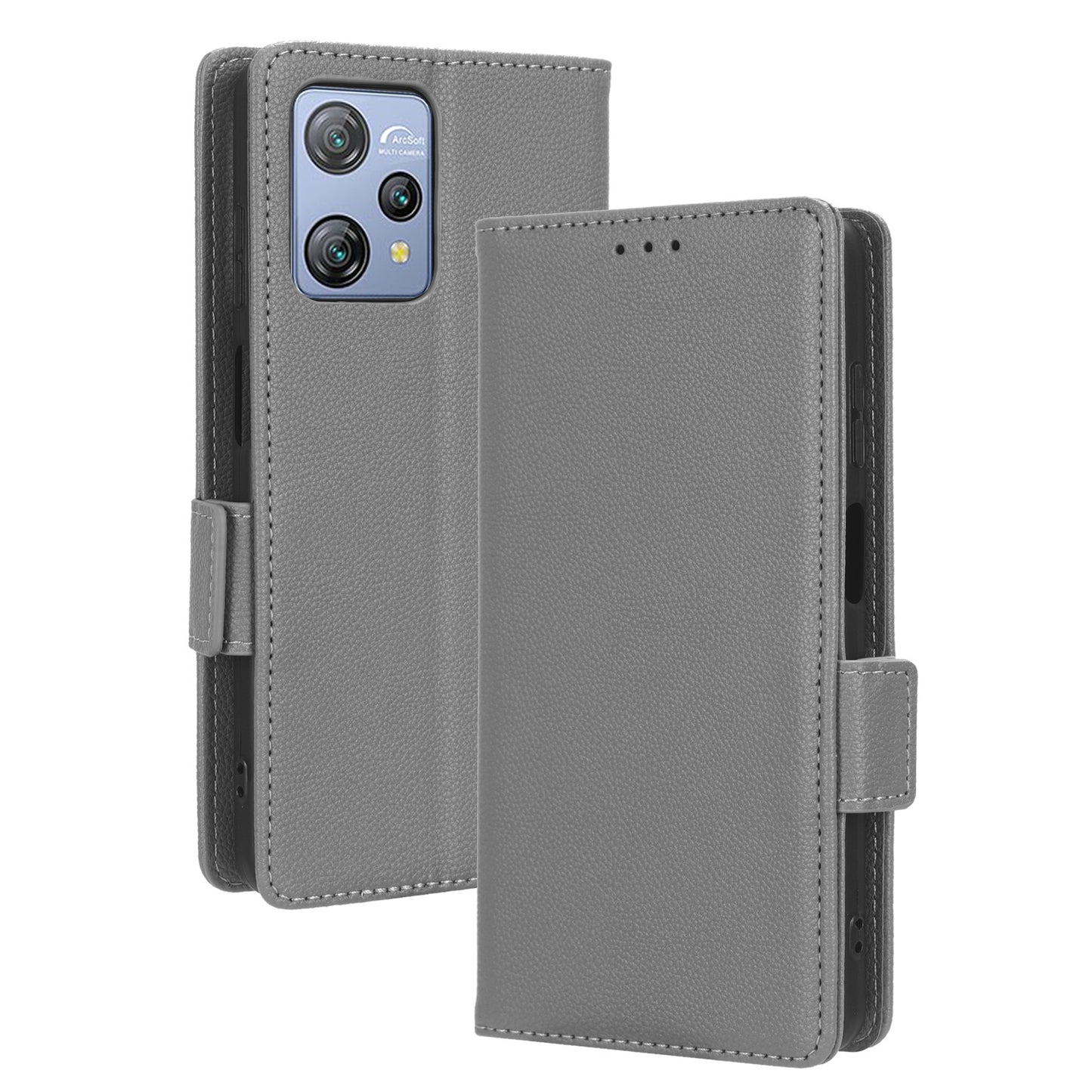 Litchi Texture Leather Case for Blackview A53 / A53 Pro Viewing Stand Phone Wallet Cover