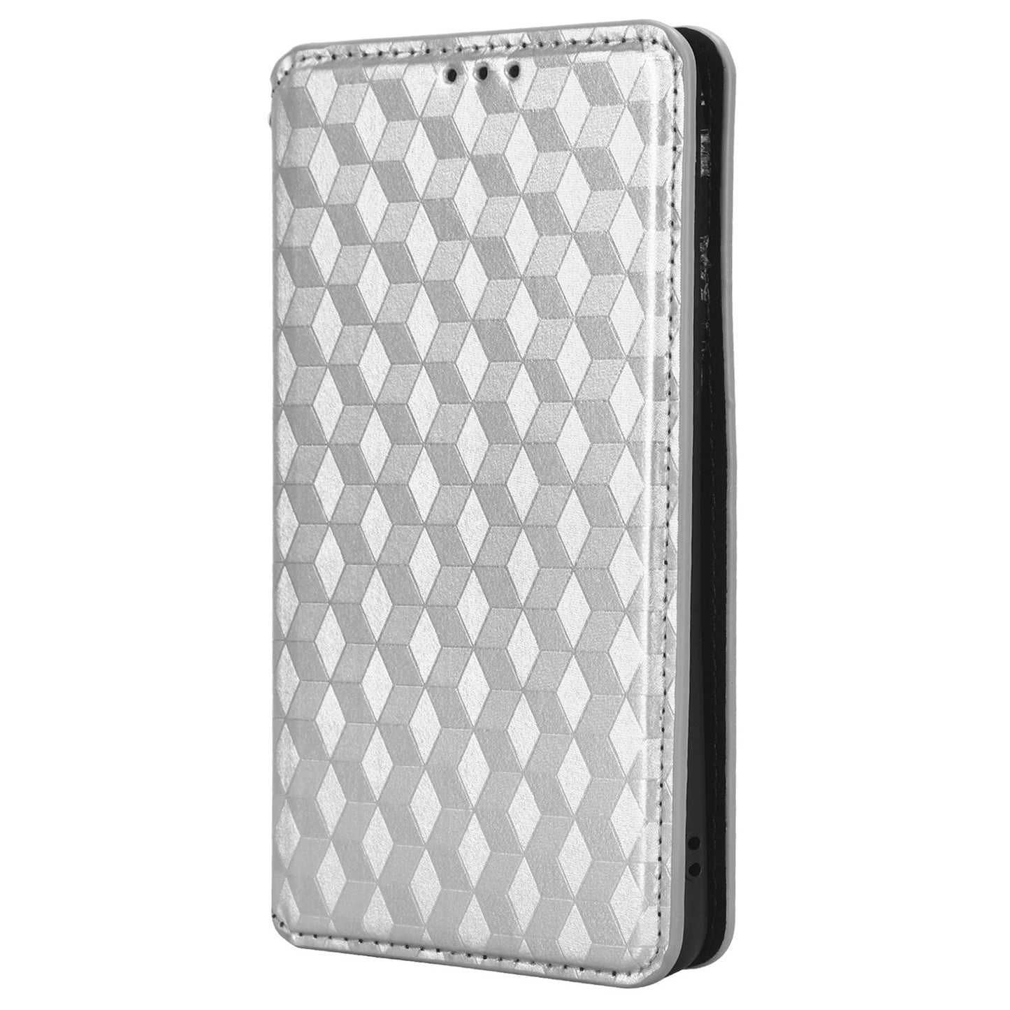 Phone Case for Huawei P60 Art Foldable Stand Wallet PU Leather Rhombus Imprinted Cover