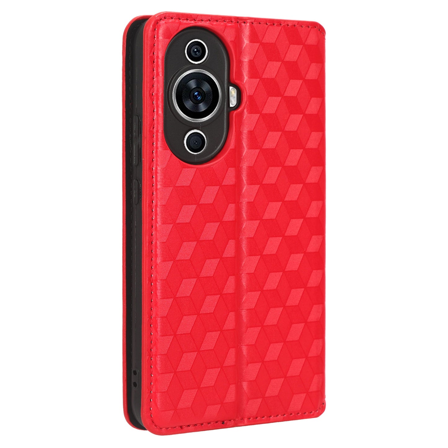 For Huawei nova 11 Pro / nova 11 Ultra Wallet Phone Case PU Leather Rhombus Imprinted Cover with Stand