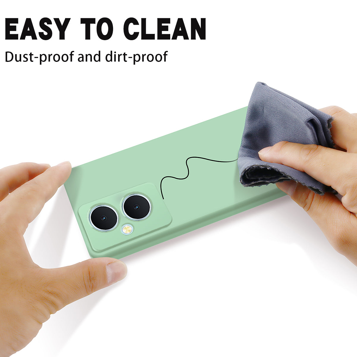 For vivo Y78+ 5G Soft Lining Anti-drop Cover Liquid Silicone Flexible Phone Case