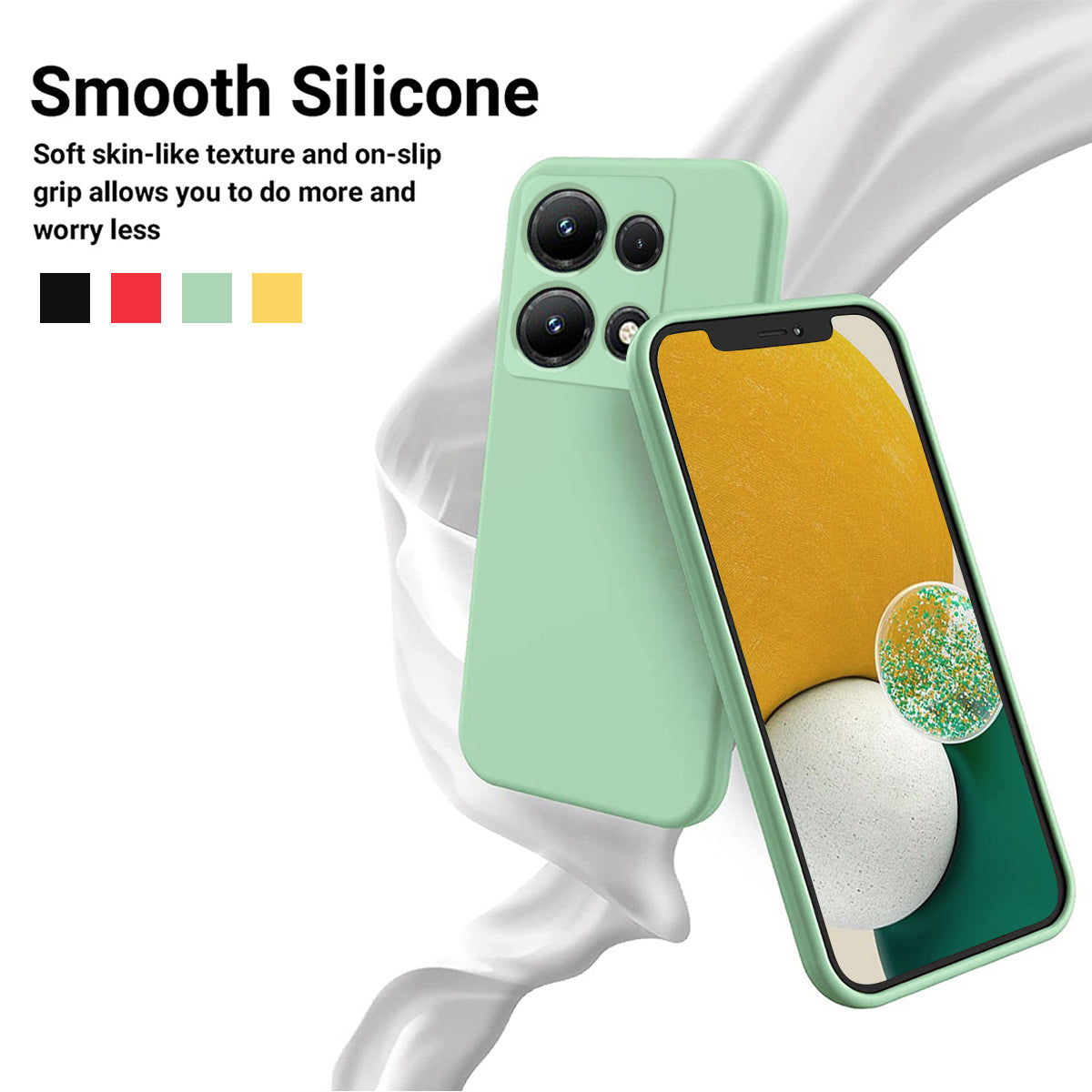 For Infinix Note 30i 4G Liquid Silicone Flexible Phone Case Soft Lining Protective Cover