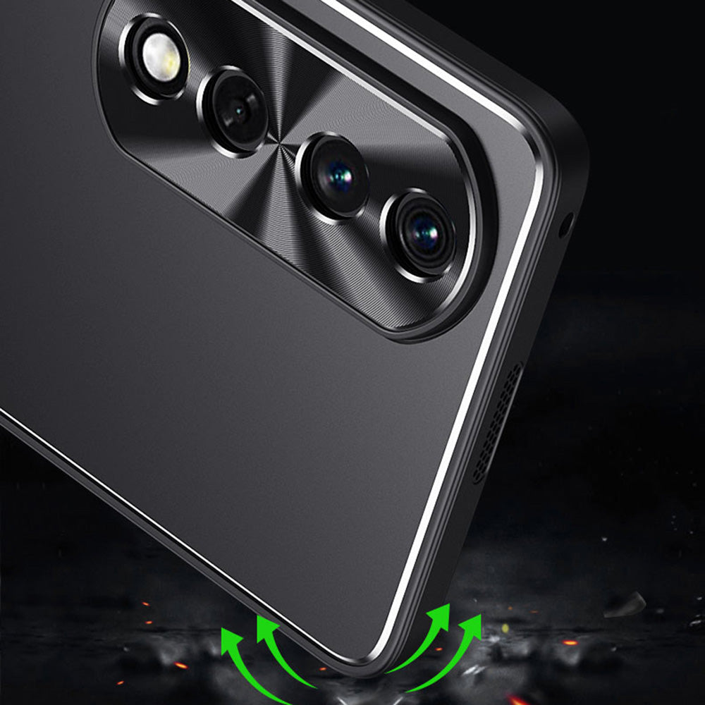 For Honor 90 Pro Cell Phone Case Anti-Scratch Aluminium Alloy + TPU Shockproof Smartphone Cover