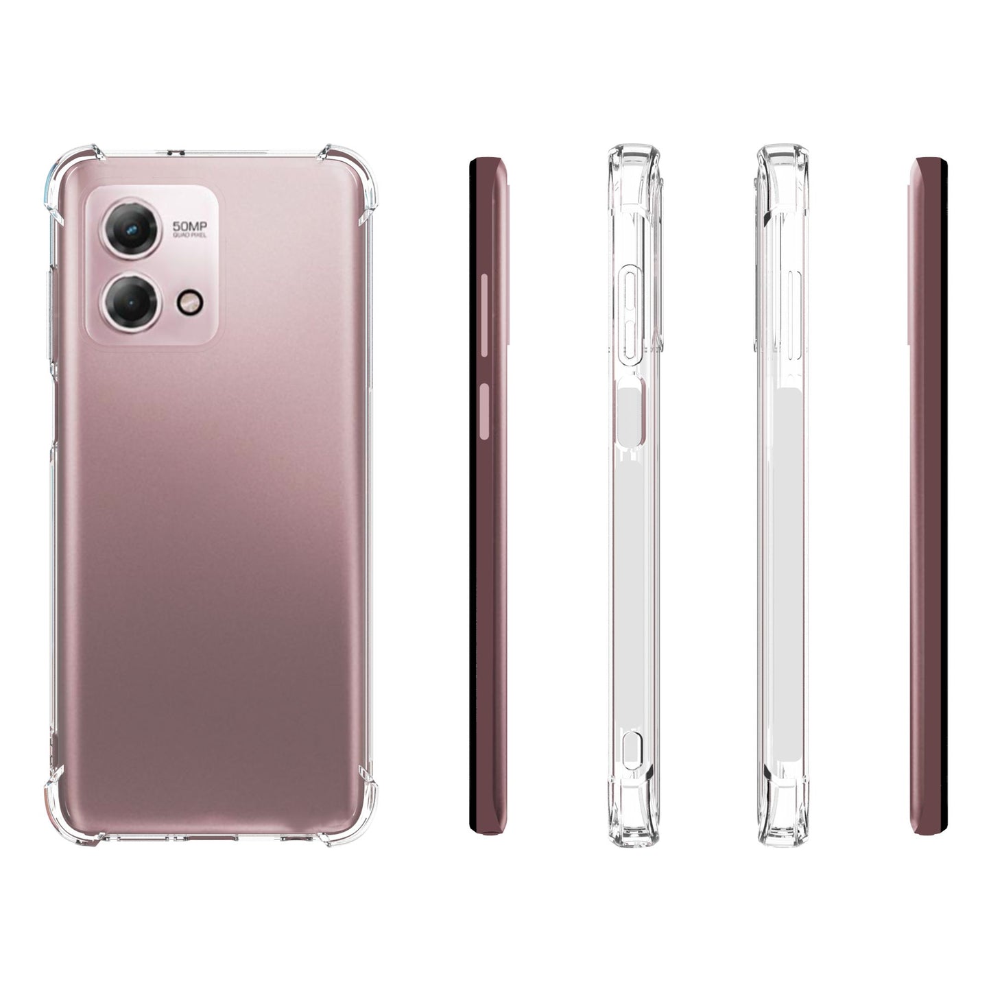 For Motorola Moto G Stylus (2023) Cell Phone Cover Anti-Slip Phone TPU Shockproof Transparent Case