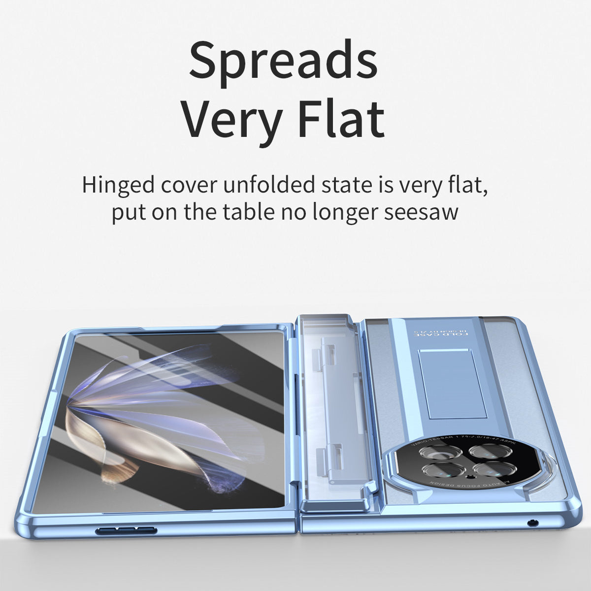 For vivo X Fold2 Kickstand PC Cover Shockproof Folding Phone Case with Stylus Pen and Pen Slot