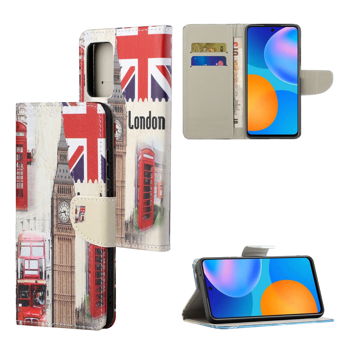 For Xiaomi Redmi Note 12S 4G Pattern Printing Leather Cellphone Case Wallet Stand Phone Cover