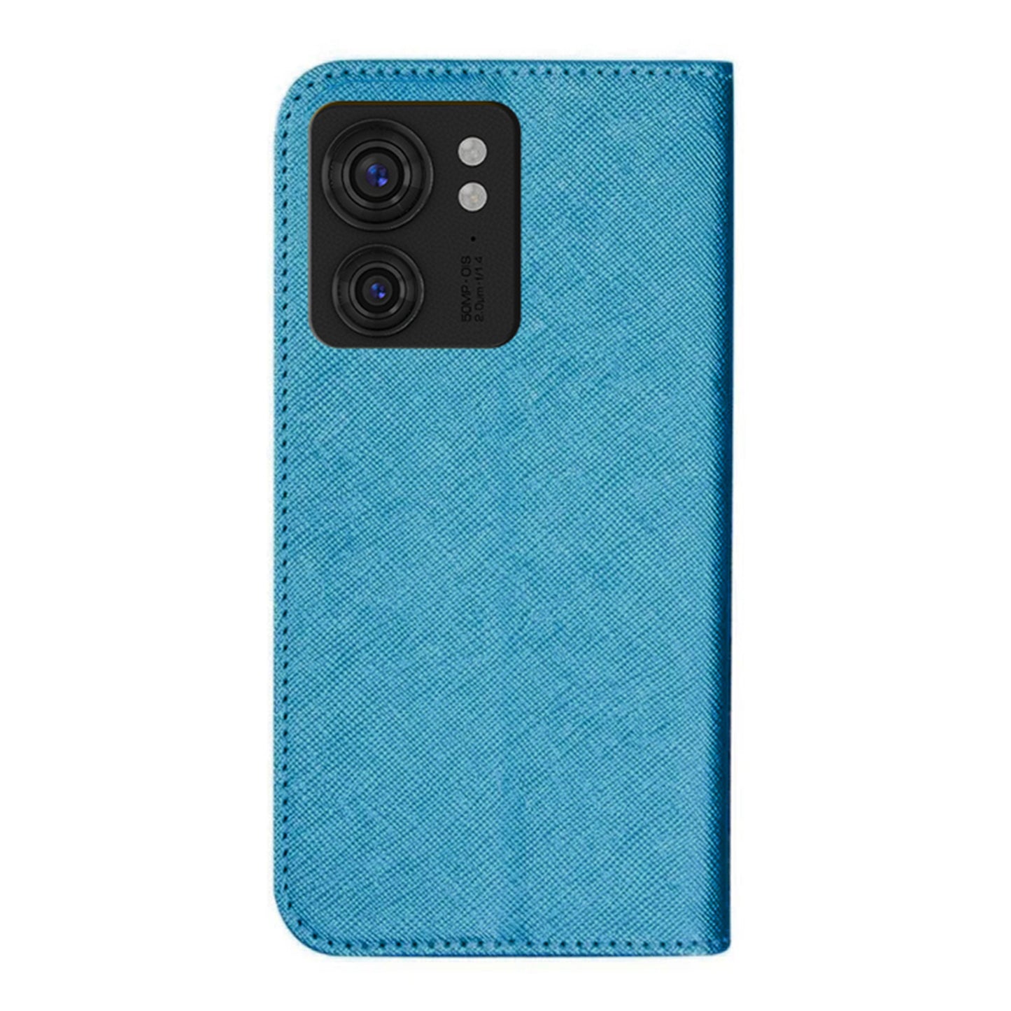 For Motorola Edge 40 5G Wallet PU Leather Case Cross Texture Stand Protective Phone Cover