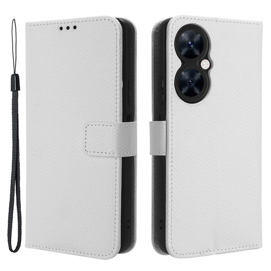 For Huawei Maimang 20 / Nova 11i / Enjoy 60 Pro PU Leather Wallet Case Diamond Texture Phone Stand Cover