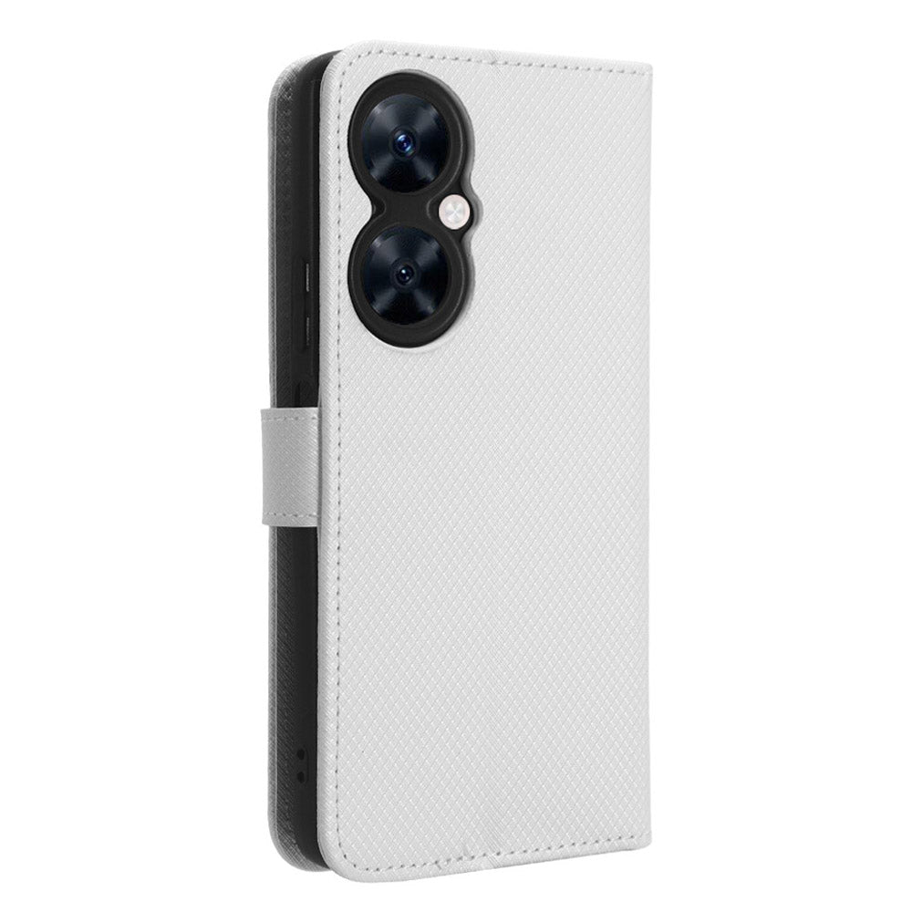 For Huawei Maimang 20 / Nova 11i / Enjoy 60 Pro PU Leather Wallet Case Diamond Texture Phone Stand Cover