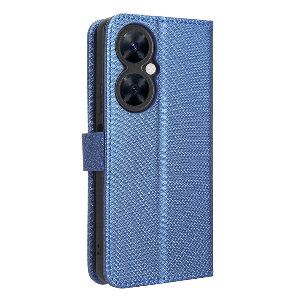 For Huawei Maimang 20 / Nova 11i / Enjoy 60 Pro PU Leather Wallet Case Diamond Texture Phone Stand Cover