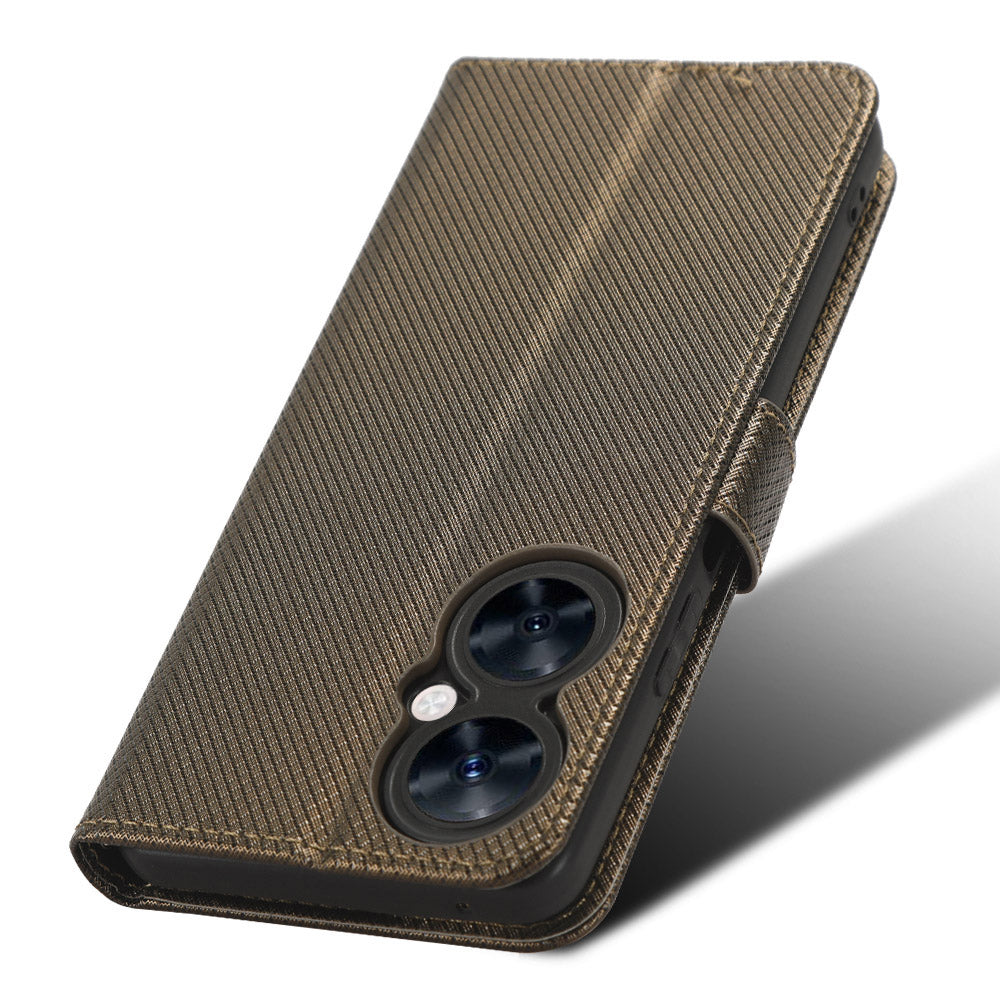For Huawei Maimang 20 / Nova 11i / Enjoy 60 Pro PU Leather Wallet Case Diamond Texture Phone Stand Cover
