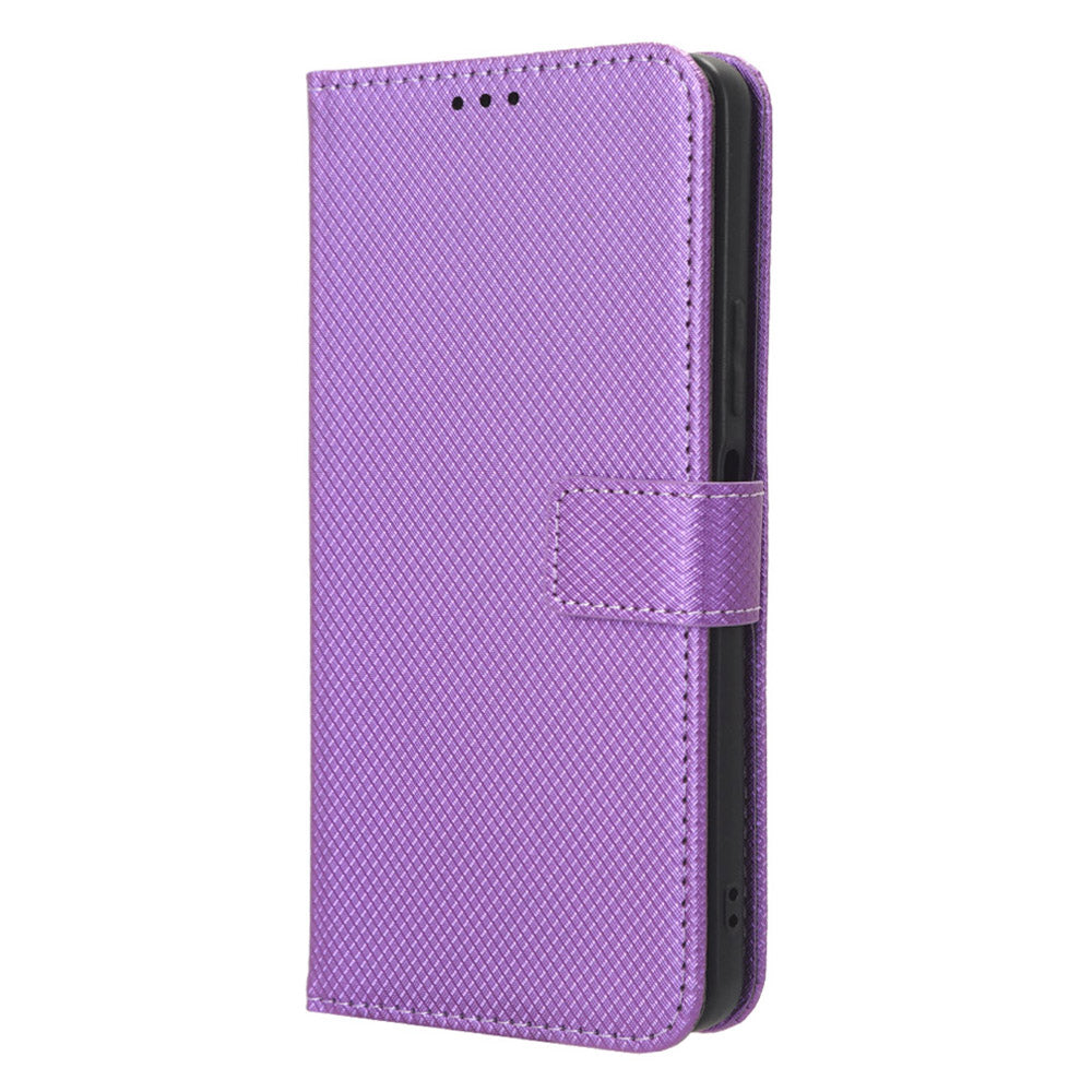 For Huawei Maimang 20 / Nova 11i / Enjoy 60 Pro PU Leather Wallet Case Diamond Texture Phone Stand Cover
