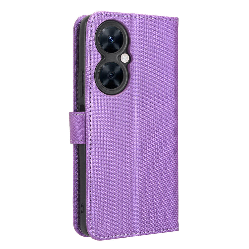 For Huawei Maimang 20 / Nova 11i / Enjoy 60 Pro PU Leather Wallet Case Diamond Texture Phone Stand Cover