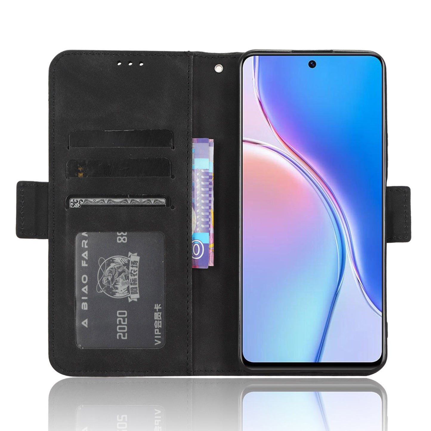 For Huawei Maimang 20 / Nova 11i / Enjoy 60 Pro PU Leather Phone Case Multiple Card Slots Flip Stand Wallet Cover