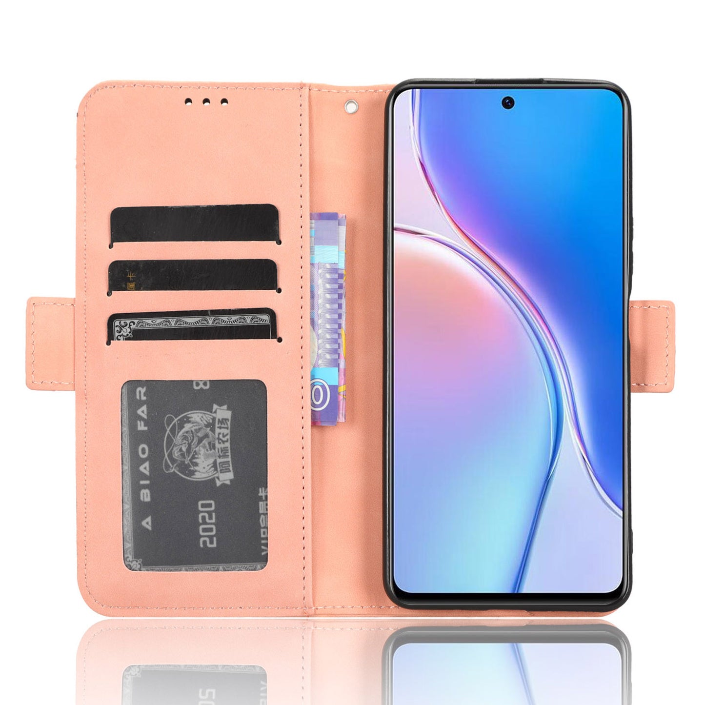 For Huawei Maimang 20 / Nova 11i / Enjoy 60 Pro PU Leather Phone Case Multiple Card Slots Flip Stand Wallet Cover