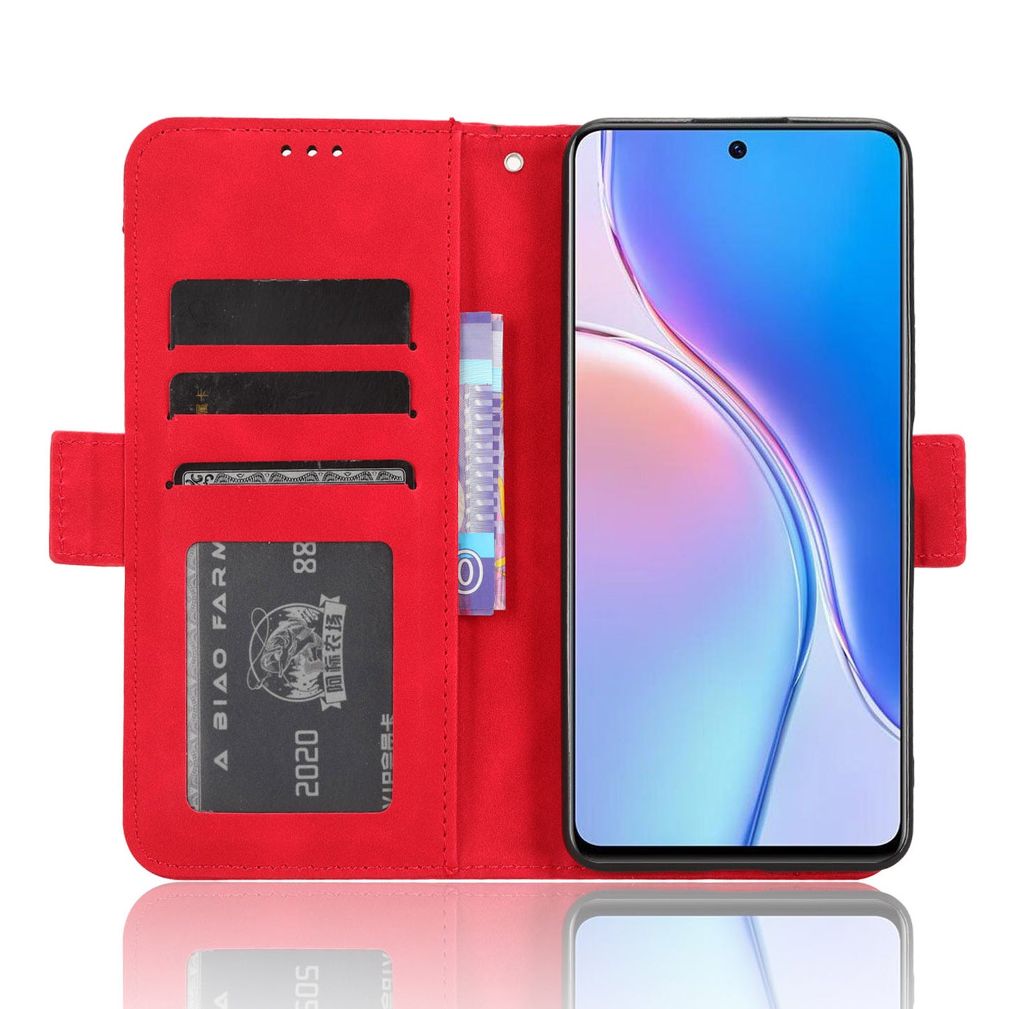 For Huawei Maimang 20 / Nova 11i / Enjoy 60 Pro PU Leather Phone Case Multiple Card Slots Flip Stand Wallet Cover