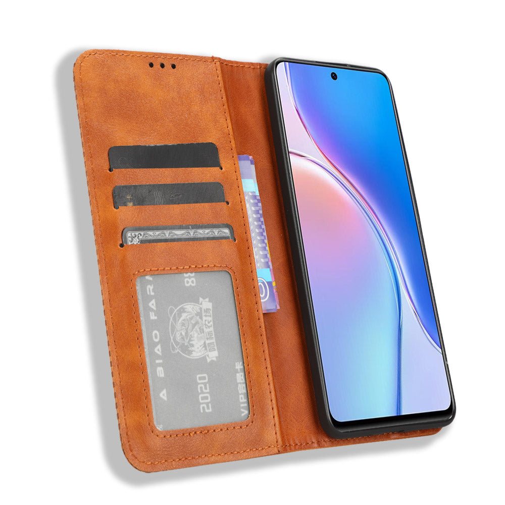 For Huawei Maimang 20 / Nova 11i / Enjoy 60 Pro Magnetic Closing Leather Case Stand Wallet Phone Cover