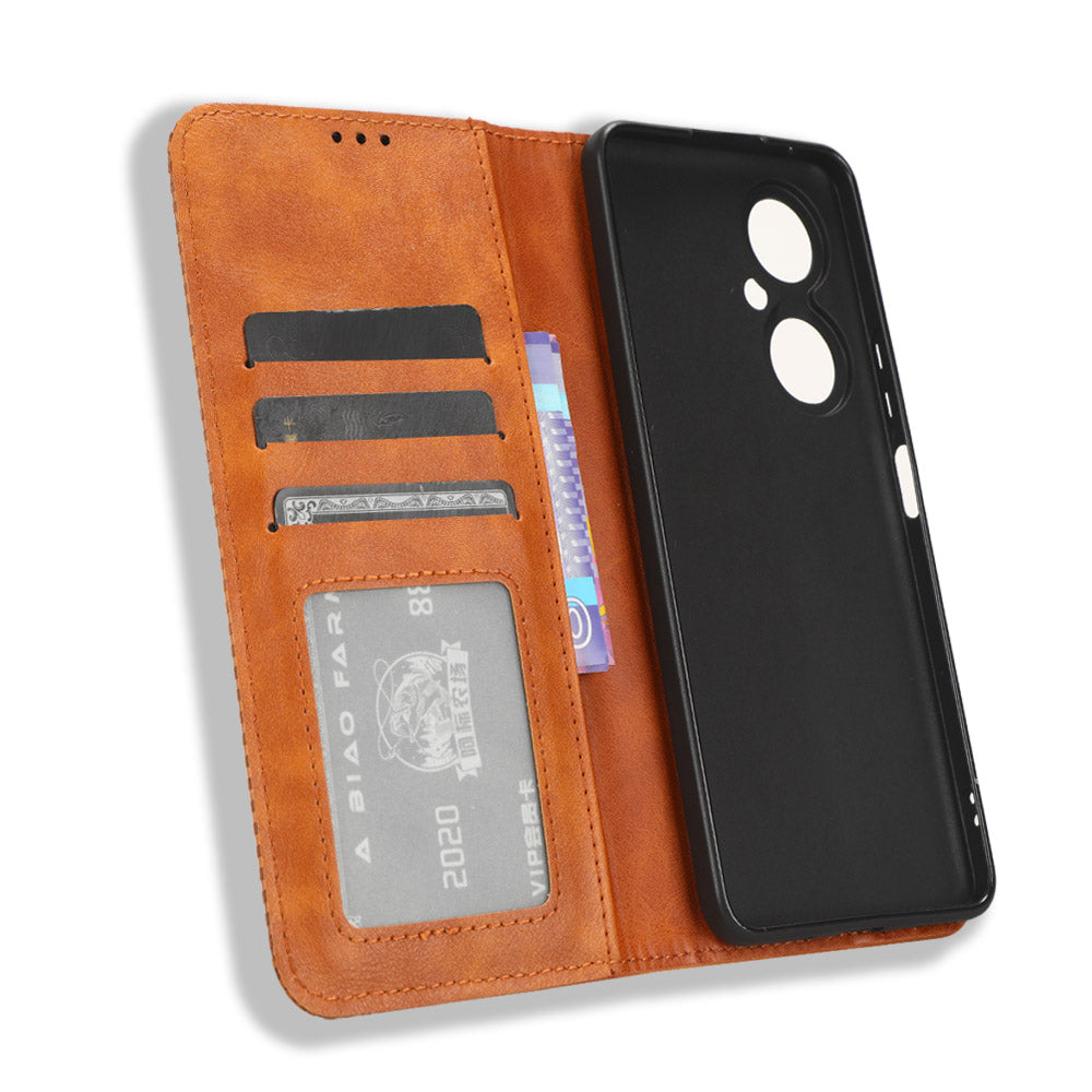For Huawei Maimang 20 / Nova 11i / Enjoy 60 Pro Magnetic Closing Leather Case Stand Wallet Phone Cover