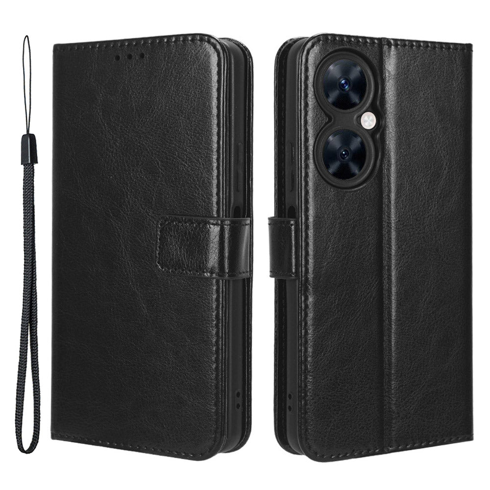 For Huawei Maimang 20 / Nova 11i / Enjoy 60 Pro PU Leather Wallet Case Crazy Horse Texture Phone Cover with Stand