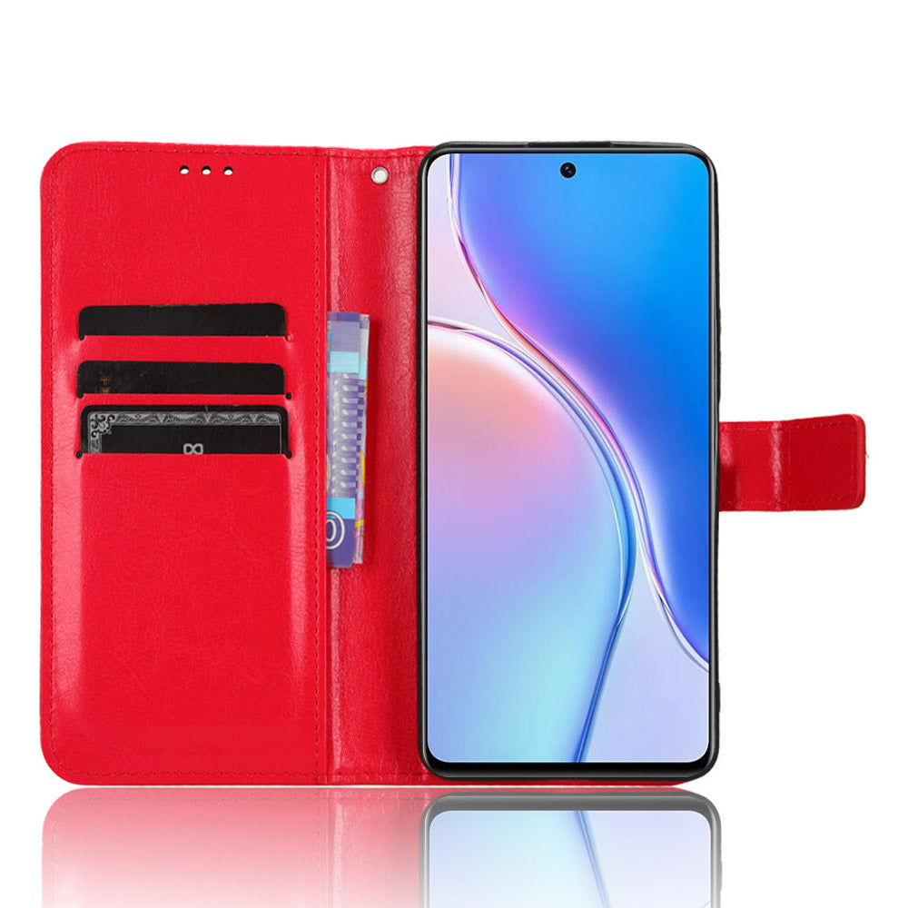 For Huawei Maimang 20 / Nova 11i / Enjoy 60 Pro PU Leather Wallet Case Crazy Horse Texture Phone Cover with Stand