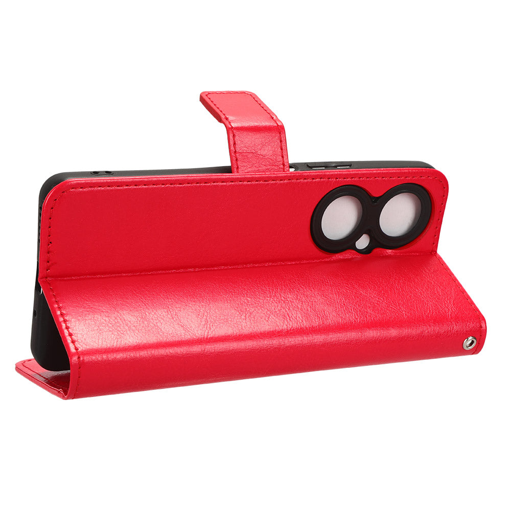 For Huawei Maimang 20 / Nova 11i / Enjoy 60 Pro PU Leather Wallet Case Crazy Horse Texture Phone Cover with Stand