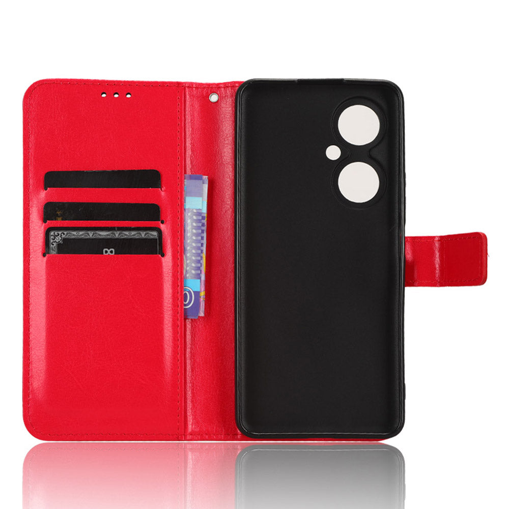 For Huawei Maimang 20 / Nova 11i / Enjoy 60 Pro PU Leather Wallet Case Crazy Horse Texture Phone Cover with Stand
