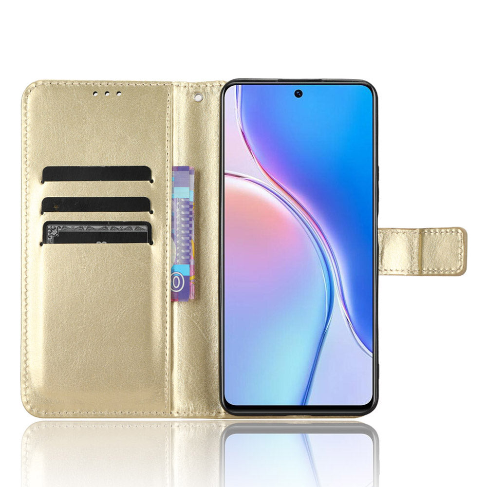 For Huawei Maimang 20 / Nova 11i / Enjoy 60 Pro PU Leather Wallet Case Crazy Horse Texture Phone Cover with Stand
